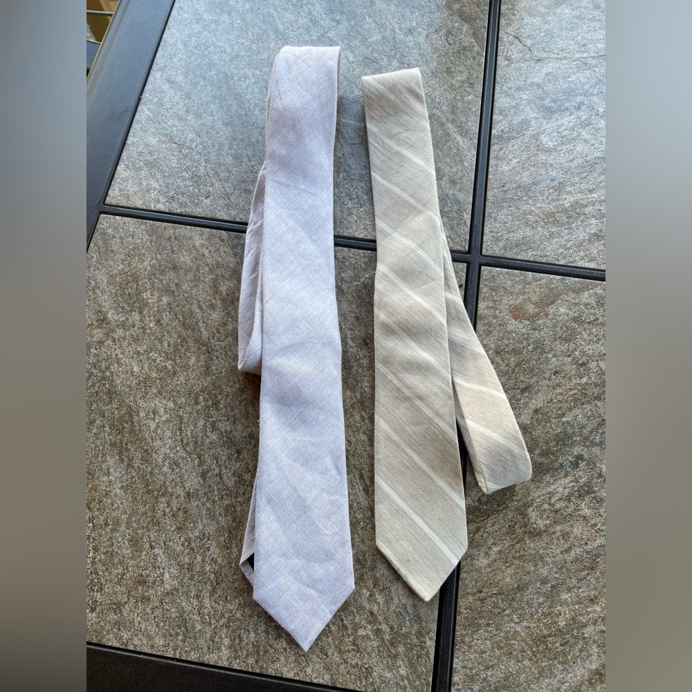 j crew linen vintage ties